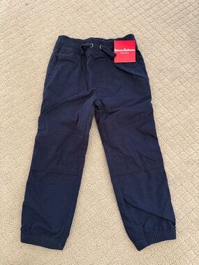 NWT Hanna Andersson Navy Drawstring Lined Jogger Pants for Kids